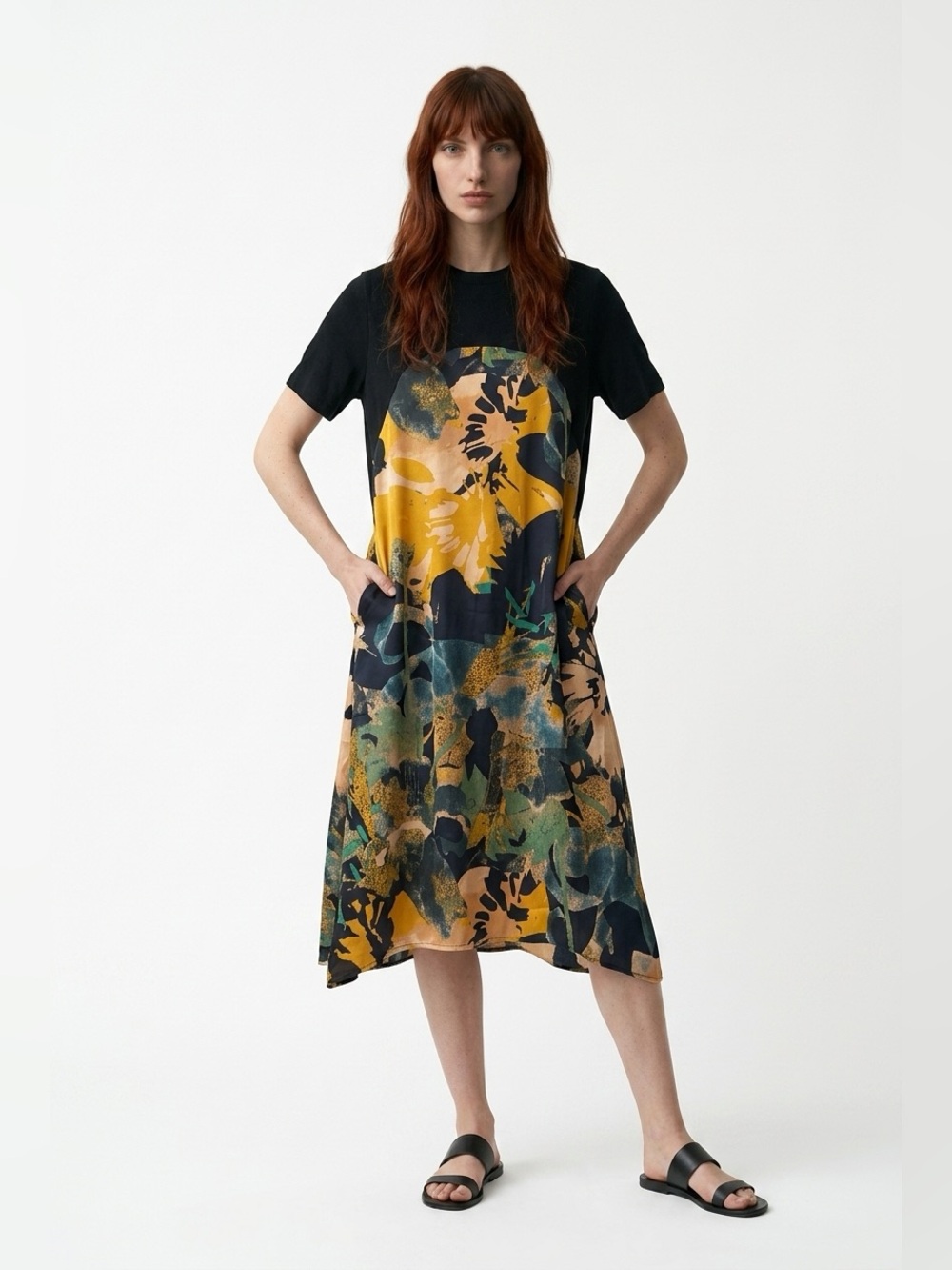 ✌️ Satiny Summer MIDI Dress (XL)